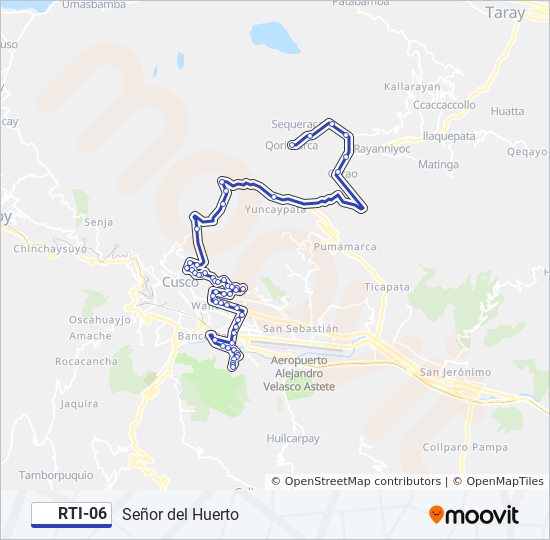 Mapa de RTI-06 de autobús
