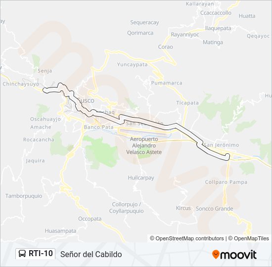 RTI-10 Bus Line Map