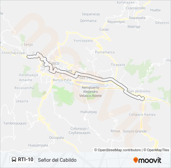 RTI-10 bus Line Map