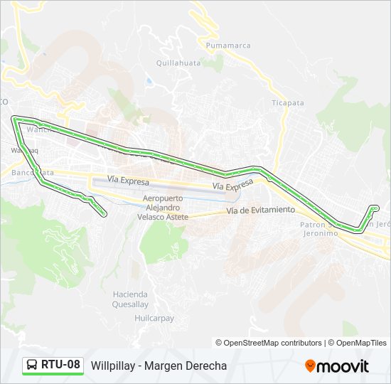 RTU-08 Bus Line Map