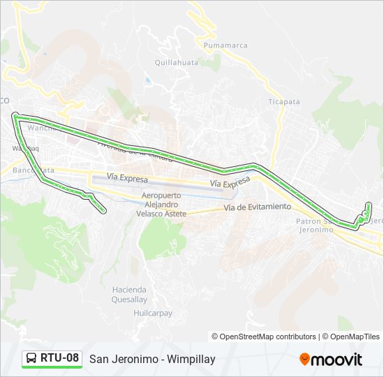 RTU-08 bus Line Map