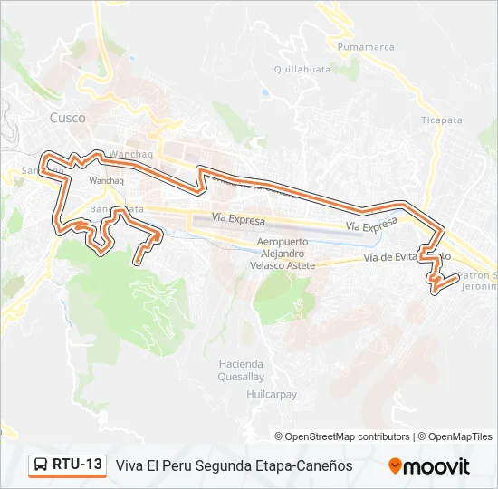 RTU-13 Bus Line Map
