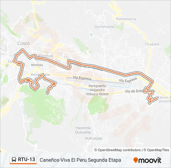 RTU-13 Bus Line Map