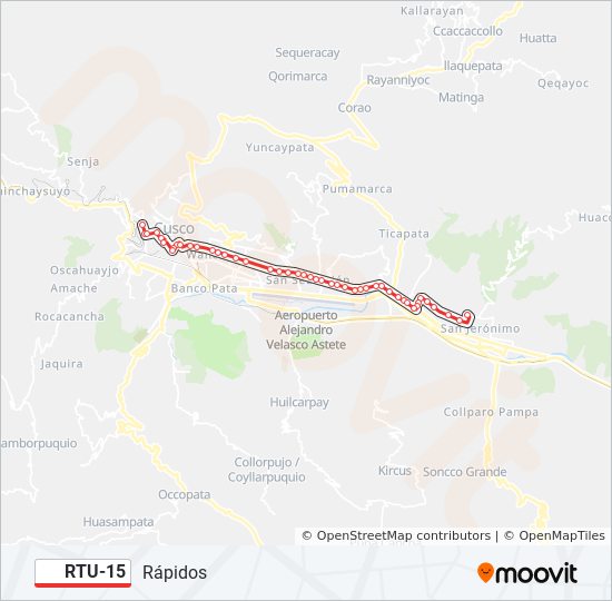 RTU-15 bus Line Map