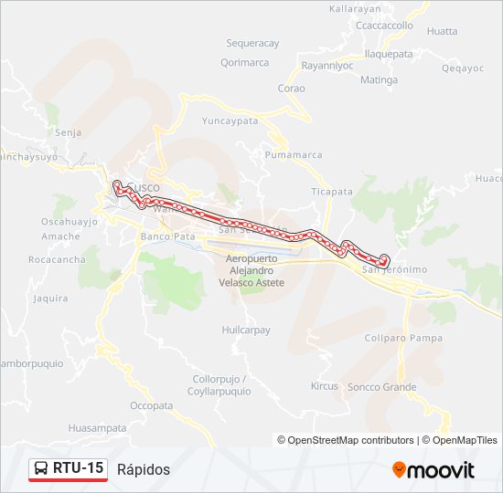 RTU-15 bus Line Map