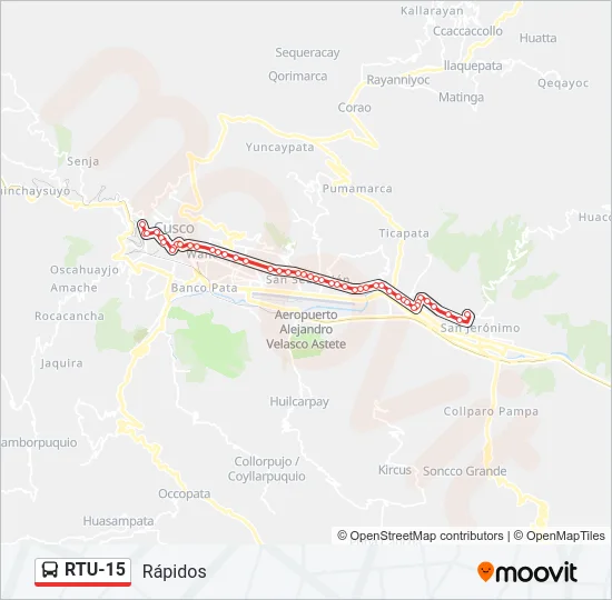RTU-15 Bus Line Map