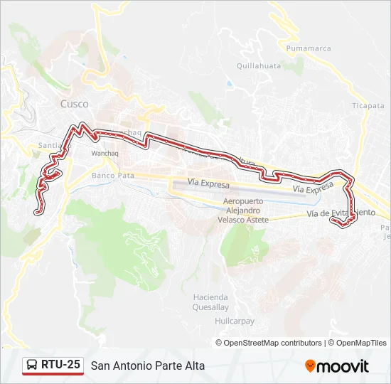 RTU-25 Bus Line Map