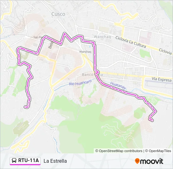 RTU-11A Bus Line Map