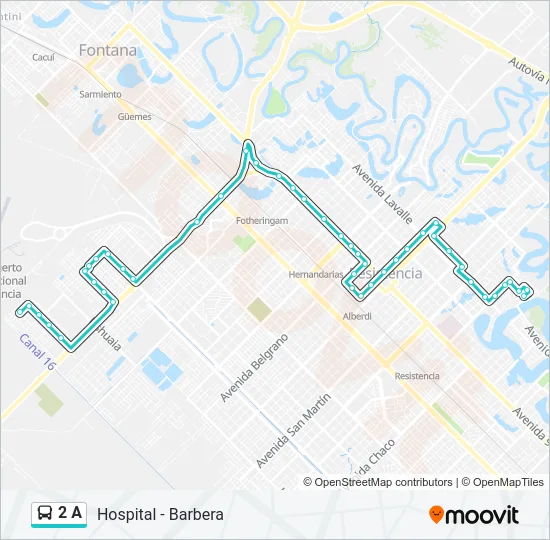 2 A Bus Line Map