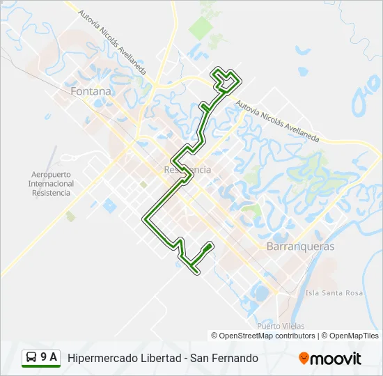 9 A Bus Line Map