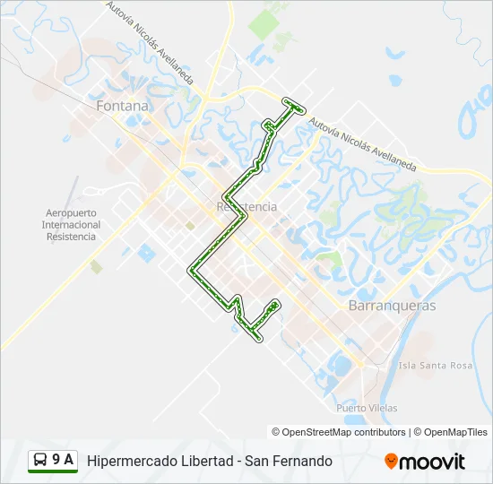 9 A Bus Line Map