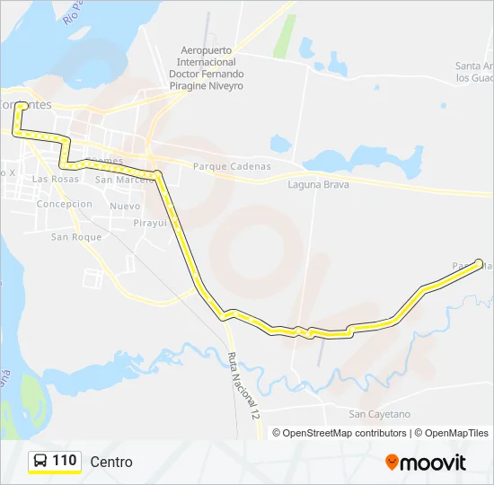 110 Bus Line Map
