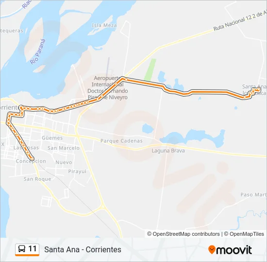 11 Bus Line Map