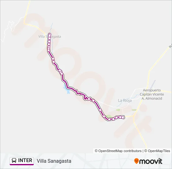 INTER Bus Line Map