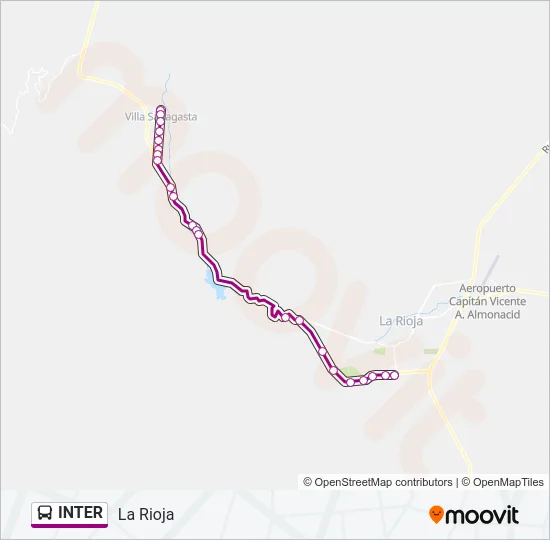 INTER Bus Line Map