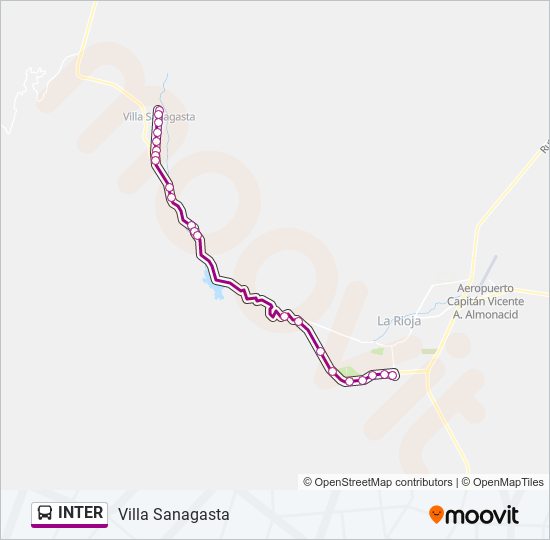 INTER bus Line Map