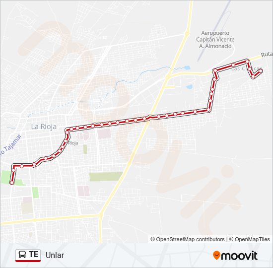 Mapa de TE de autobús
