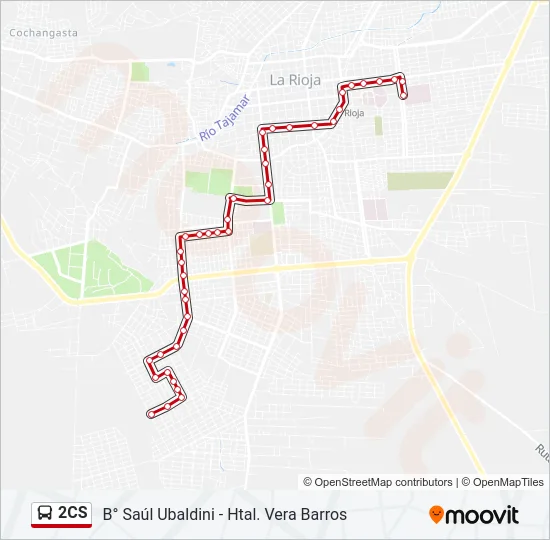 2CS Bus Line Map