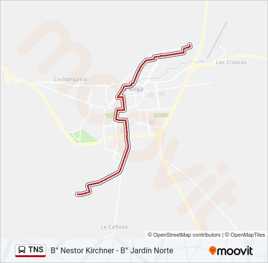 Mapa de TNS de autobús
