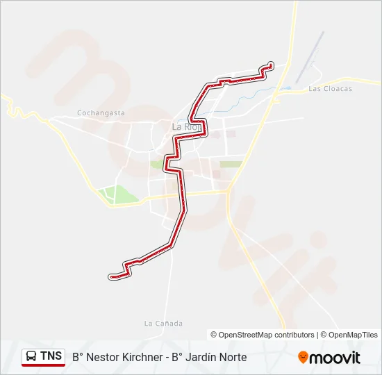TNS Bus Line Map