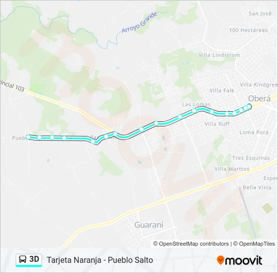 3D Bus Line Map