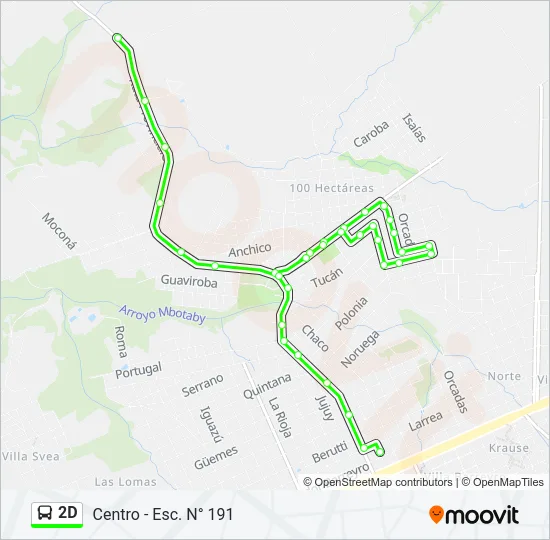 2D Bus Line Map