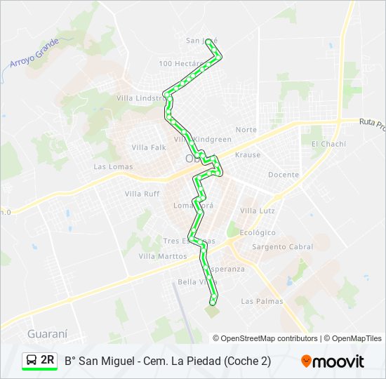 2R bus Line Map