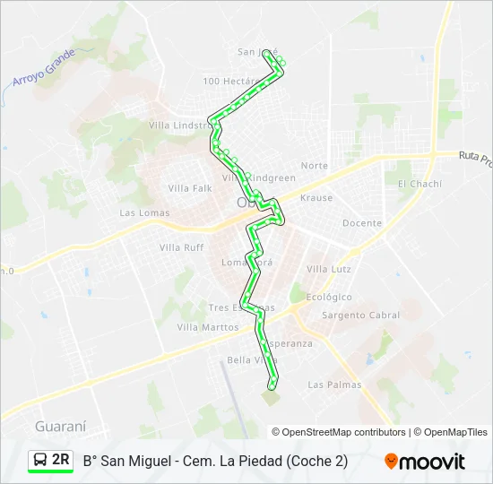2R Bus Line Map