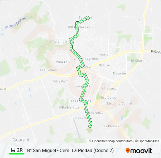 2R Bus Line Map