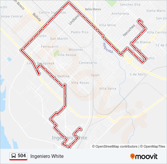 504 Route Schedules, Stops & Maps Ingeniero White (Updated)