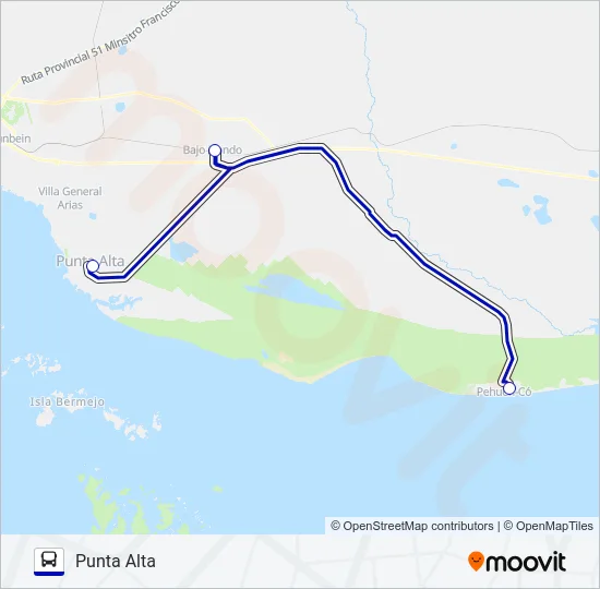510 (PUNTA ALTA) Bus Line Map
