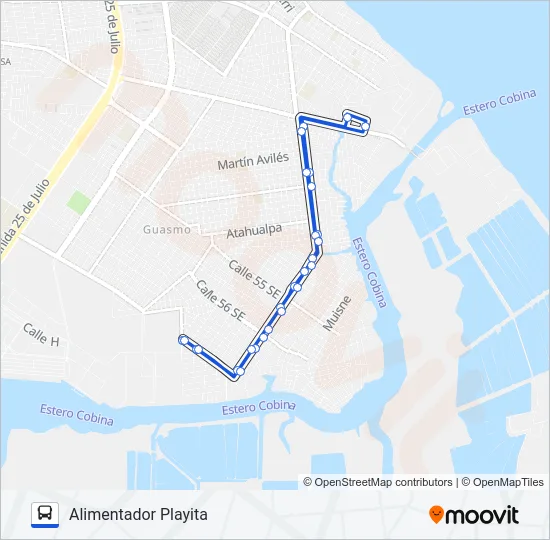 T1 RA01 Bus Line Map