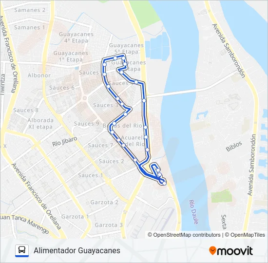 T2 RA10 Bus Line Map