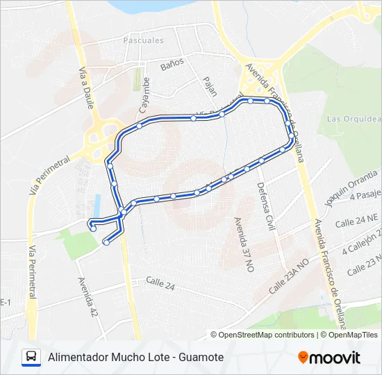 T3 RA01 Bus Line Map