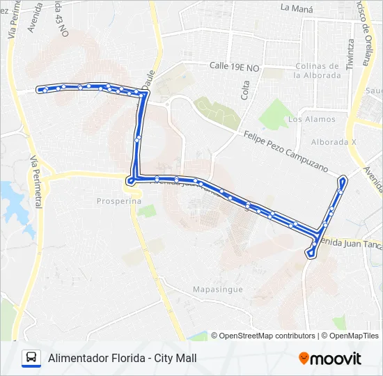 T3 RA04 Bus Line Map
