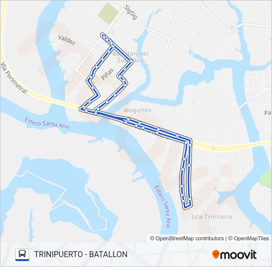 T4 RA02 Bus Line Map