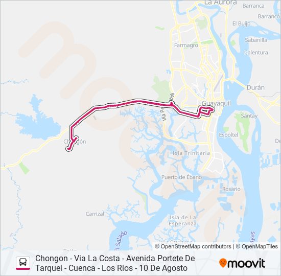 Mapa de RUTA 142 de autobús