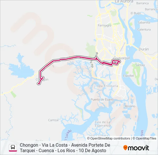 RUTA 142 Bus Line Map