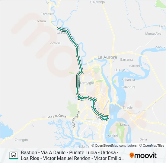 RUTA 54 Bus Line Map