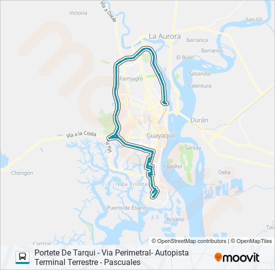 Mapa de RUTA 118 de autobús