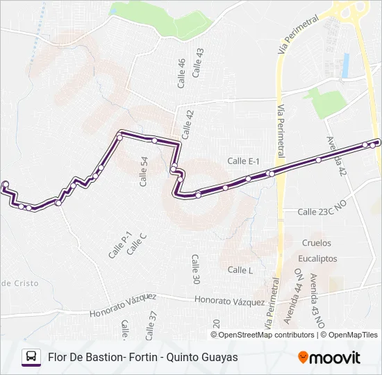 RUTA 160 Bus Line Map