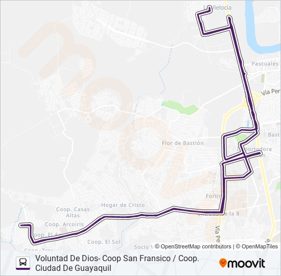 RUTA 151 bus Line Map