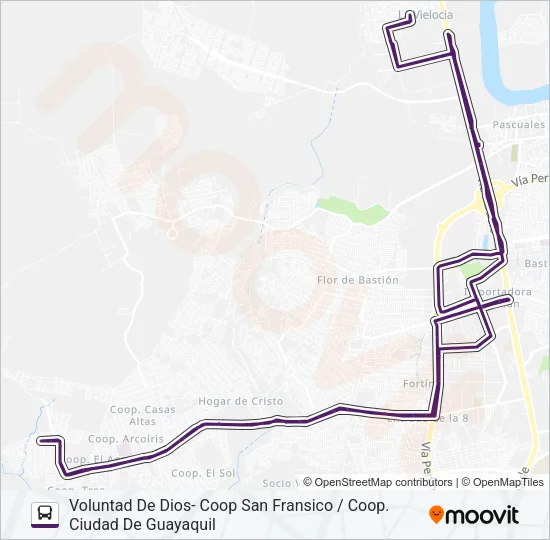 RUTA 151 Bus Line Map