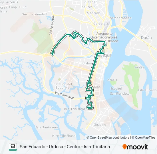 RUTA 42 Bus Line Map