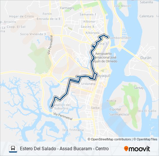 RUTA 107 bus Line Map