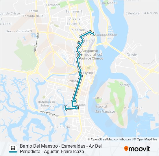 RUTA 129 bus Line Map