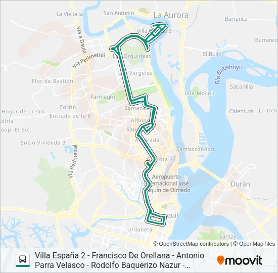 RUTA 125 Bus Line Map