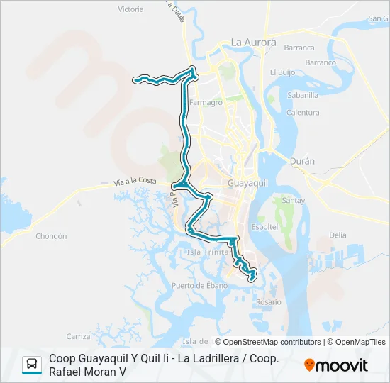 RUTA 17 Bus Line Map