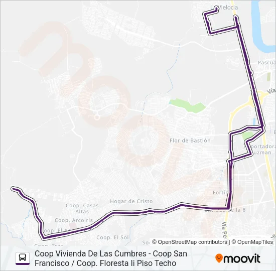 RUTA 159 Bus Line Map