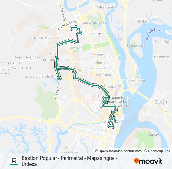 RUTA 83 bus Line Map